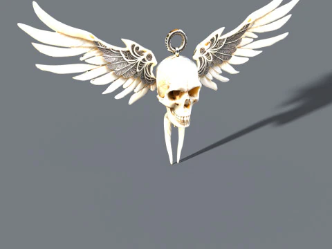 Pack pendant demoniac gothic jewel 3D Model