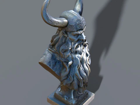 Pack bust Odin and cleopatra 3D Model