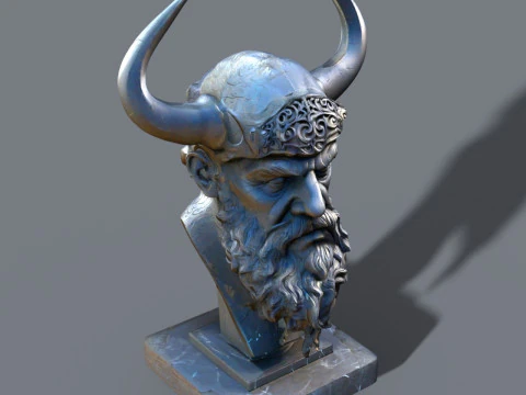 Pack bust Odin and cleopatra 3D Model