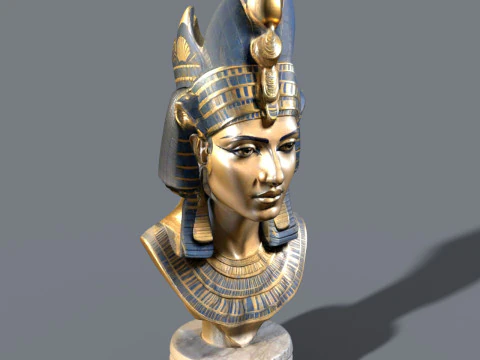 Pack bust Odin and cleopatra 3D Model