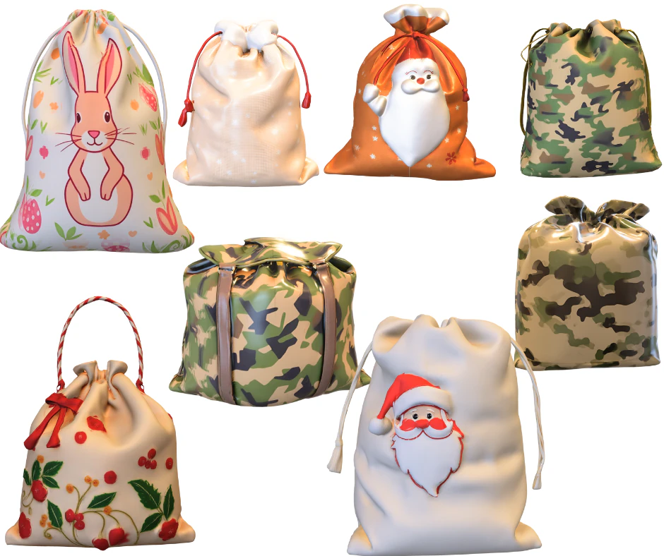 Pack varios models sacks 3D Model .c4d .max .obj .3ds .fbx .stl .blend 