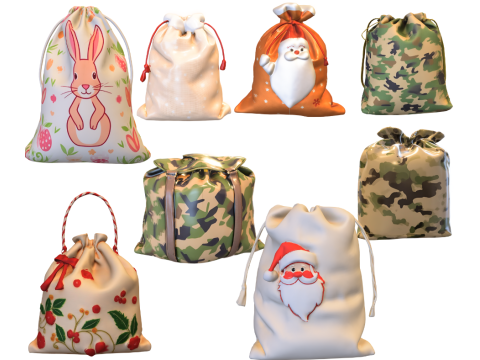 ヴァリオスモデルの袋を詰める 3Dモデル