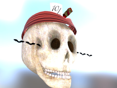 ホーンテッドスカル 3Dモデル