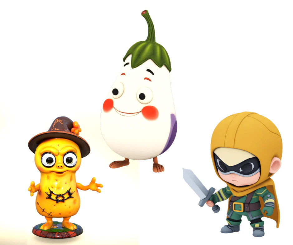 Stylized Cartoon Pack for Games 3D Model .c4d .max .obj .3ds .fbx .stl .blend