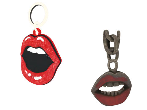 Packen Sie Schlüsselanhänger Lippen Mund 3D Modell