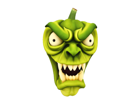 Figures vegetable pack game ready 3D Model