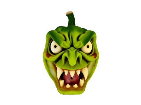 Figures vegetable pack game ready 3D Model