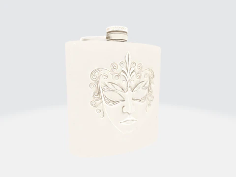 Pack flask carnival game reader 3D Model