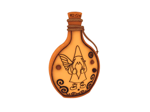 Pack flask gnome game reader 3D Model