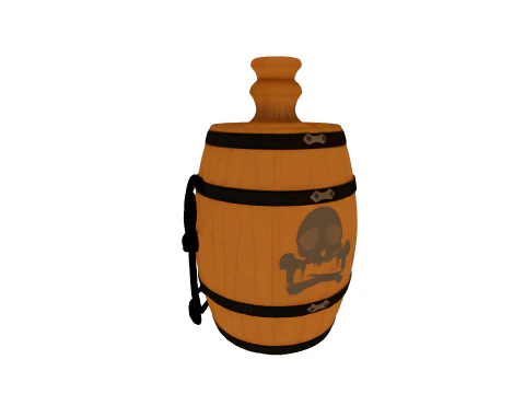 Pack Gothic bottle and flasks game reader 3D Model
