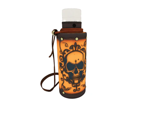 Pack Gothic bottle and flasks game reader 3D Model