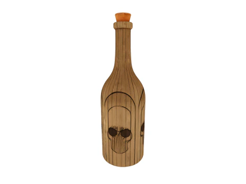 Pack Gothic bottle and flasks game reader 3D Model