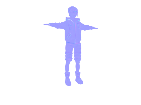 Character cyberpunk game reader 3D Model