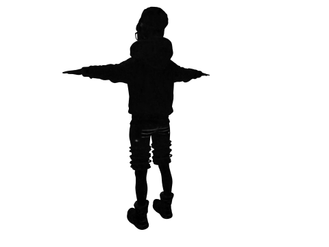 Character cyberpunk game reader 3D Model