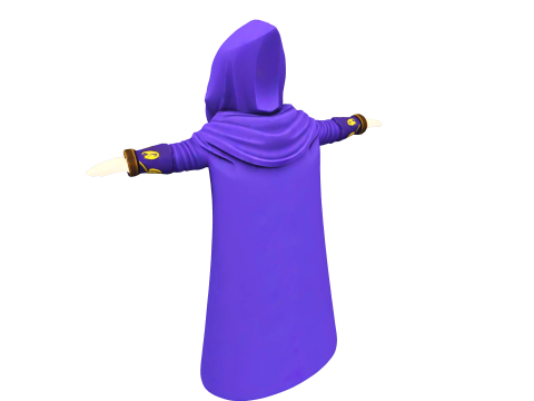Character magician game reader 3D Model