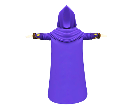 Character magician game reader 3D Model