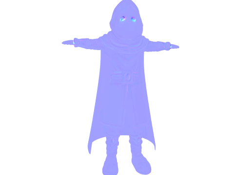 Character magician game reader 3D Model