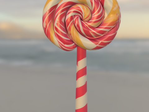 Candy Lollipop game reader 3D Model