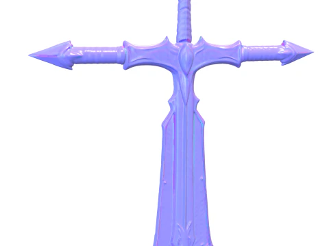 Fantasy sword game reader 3D Model