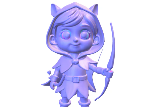Forest archer game reader 3D Model