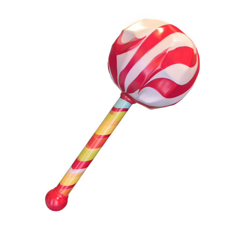 Lollipop hammer game reader 3D Model .c4d .max .obj .3ds .fbx .stl .blend
