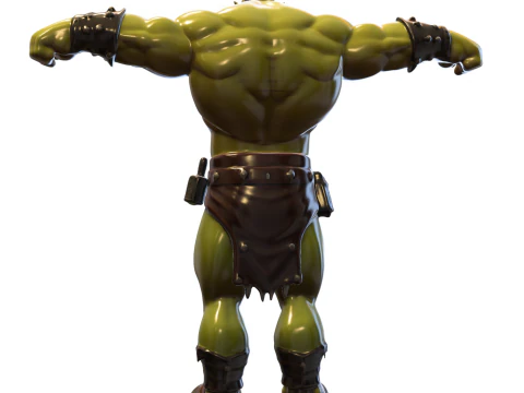 Орк-грубый читатель игр 3D Модель