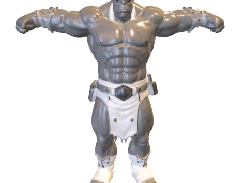 Орк-грубый читатель игр 3D Модель