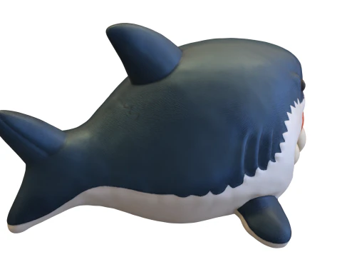 Pl&uuml;schhai-Spieleleser 3D Modell