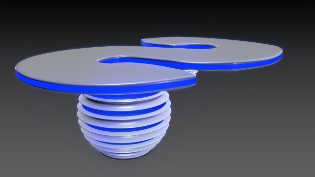 center table 3D-Modell .c4d .max .obj .3ds .fbx .stl .blend 