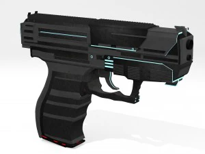 sci-fi pistol 3D Model