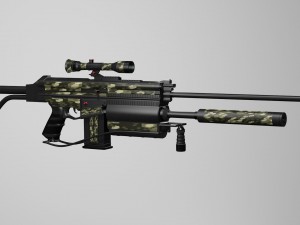 pulse-sniper rifle Model 3D