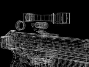 pulse-sniper rifle Modelo 3D