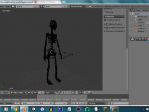 skeleton with 10 animation 3D 模型
