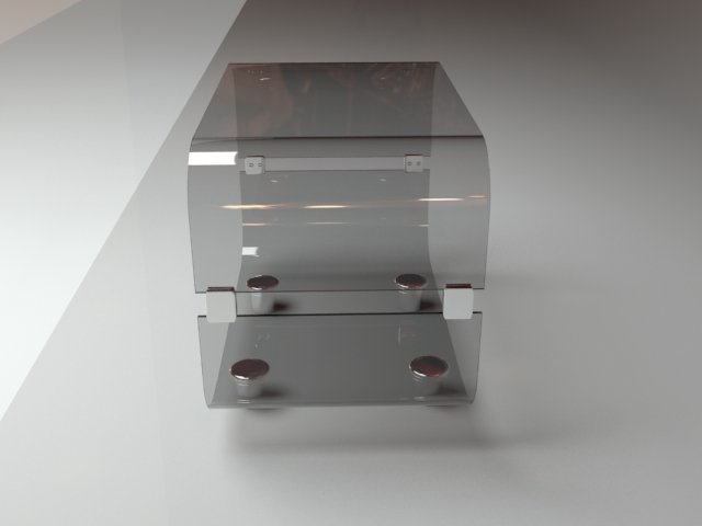 italian desing glass table 3D Модель .c4d .max .obj .3ds .fbx .stl .blend 