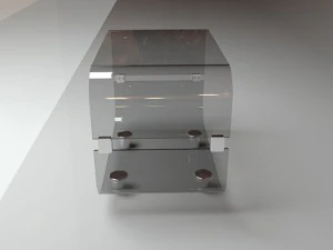 стеклянный столик итальянского дизайна 3D Модель