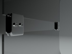 italian desing glass table 3D Модель