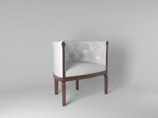 armchair 3D Модель .c4d .max .obj .3ds .fbx .stl .blend 