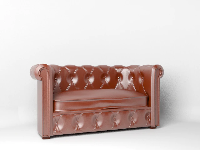 sofa lather 3D Model .c4d .max .obj .3ds .fbx .stl .blend 