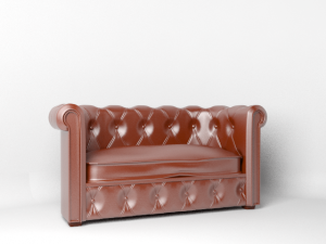 sofa lather 3D 模型