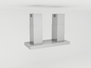 island cooker hood Modèle 3D