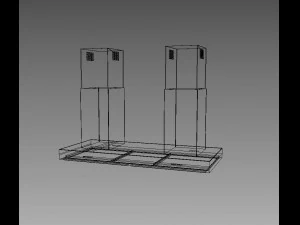 island cooker hood 3D Model