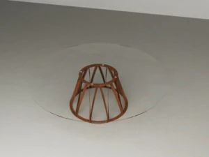 glass top dining table 3D Model