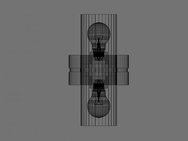 wall hung light 3D Model .c4d .max .obj .3ds .fbx .stl .blend 