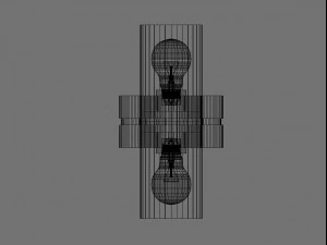 luz colgada en la pared Modelo 3D