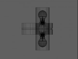 wall hung light 3D Model