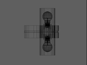wall hung light 3D Model