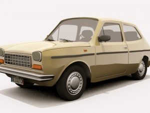 fiat 127 3D Модель
