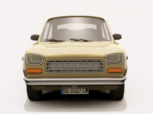 fiat 127 3D Модель