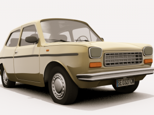 fiat 127 3D Модель