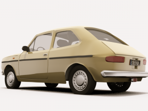 fiat 127 3D Модель